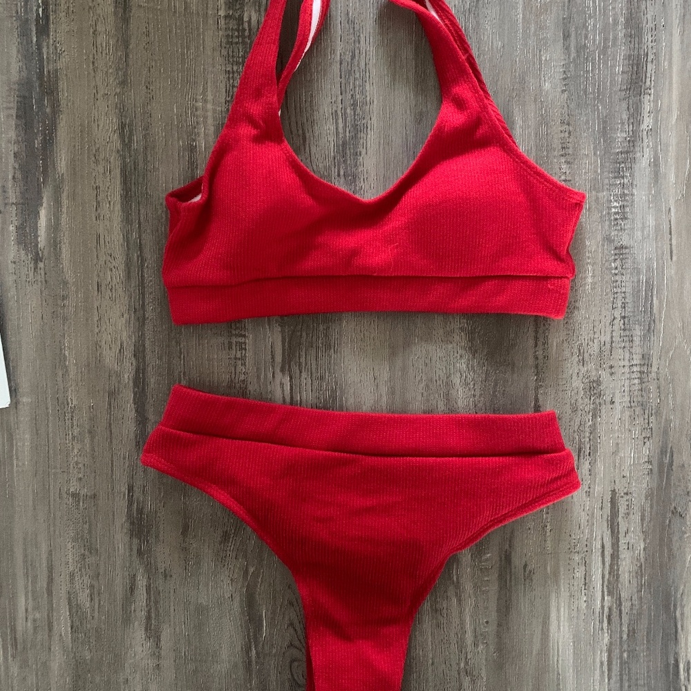 Solid Red Bikini!